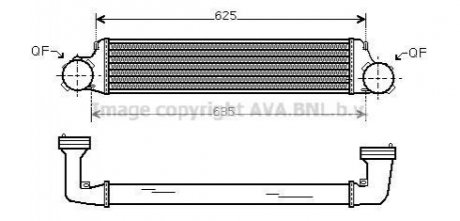 Интеркулер bmw e36e83 1.8d-3.0d 98-04- AVA COOLING BW4280