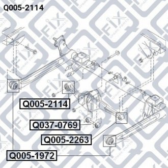 САЙЛЕНТБЛОК РЫЧАГА ЗАДН БАЛКИ Q-fix Q0052114