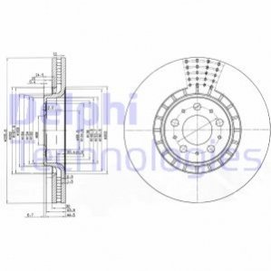 Тормозной диск Delphi BG9783C (фото 1)