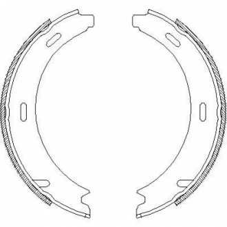 Колодки гальмівні бараб. задн. (вир-во Remsa) MB A-class (W169) 1.5i 1.7i (04-12) WOKING Z4093.01