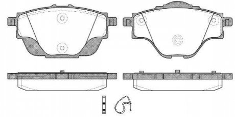 Колодки гальмівні диск. задн. (Remsa) Citroen C4 grand picasso ii 1.6 13-,Citroen C4 grand picasso ii 2.0 13- WOKING P14573.00