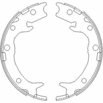 Колодки гальмівні бараб. задн. (вир-во Remsa) Honda Accord 2.0i 2.2d (03-12) WOKING Z4737.00 (фото 1)