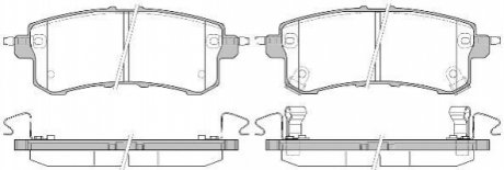 Колодки тормозные диск. задн. (Remsa) Infiniti Qx56 5.6 10-,Nissan Patrol vi 5.6 10- WOKING P15473.02