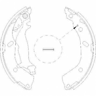 Колодки тормозные бараб. задн. (Remsa) Hyundai Getz 1.1 02-10,Hyundai Getz 1.3 02-10 WOKING Z4193.00