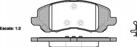 Колодки гальмівні диск. перед. (Remsa) Mitsubishi ASX 10> / Dodge Caliber Avenger WOKING P9043.20