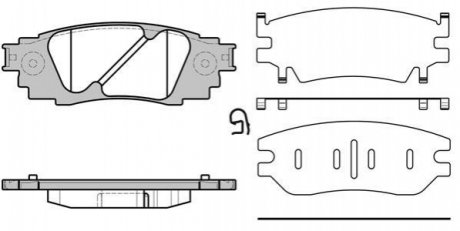 Колодки тормозные диск. задн. (Remsa) Lexus RX UX ES, Toyota Camry V70, Rav4 V WOKING P17363.10