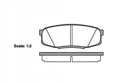 Колодки гальмівні диск. задн. (Remsa) Toyota LC200 LC150 / Lexus LX570 GX460 WOKING P13723.00