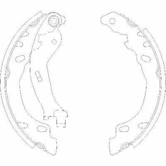 Колодки тормозные бараб. задн. (Remsa) Fiat 500 07> Panda 03> / Bosch ver. WOKING Z4158.00