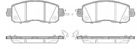 Колодки тормозные диск. перед. (Remsa) Nissan Teana Altima 13> / Leaf 10> WOKING P14173.04