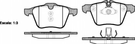 Колодки гальмівні диск. перед. (Remsa) Ford Mondeo IV 2,5i Volvo S60 S80 WOKING P13173.00