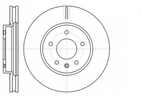 Диск гальмівний передній (кратно 2) (Remsa) Chevrolet Captiva, Opel Antara WOKING D61183.10