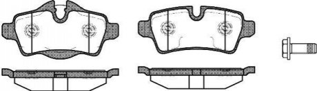 Колодки гальмівні диск. задн. (вир-во Remsa) Mini Cooper, One, Clubman 08> WOKING P12443.00