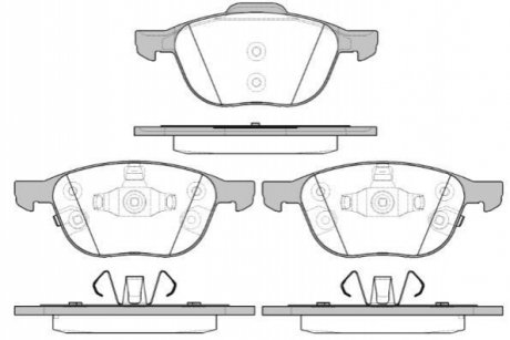 Колодки гальмівні диск. перед. (Remsa) Ford Focus iii Electric 10- WOKING P11823.12