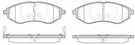 Колодки тормозные диск. перед. (Remsa) Chevrolet Aveo T200 T250 R14 WOKING P8863.02 (фото 1)