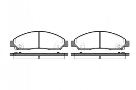 Колодки гальмівні диск. перед. (вир-во Remsa) GREAT WALL Hover 05> 10> WOKING P11983.14