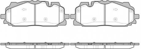 Колодки гальмівні диск. перед. (вир-во Remsa) Audi Q7 (16-) WOKING P17673.00