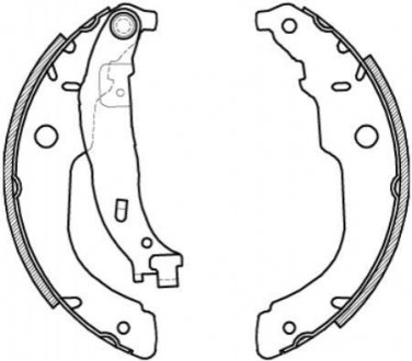 Колодки тормозные бараб. задн. (Remsa) PSA C3 II 207 WOKING Z4212.00