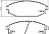 Комплект тормозных колодок дисковый тормоз HELLA 8DB355009961 (фото 2)