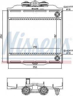 Радіатор охолодження NISSENS 60874