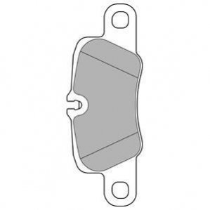 Комплект тормозных колодок, дисковый тормоз Delphi LP2237