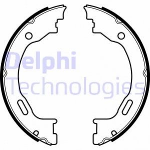 Барабанные тормозные колодки Delphi LS2077