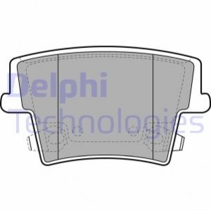 Комплект тормозных колодок дисковый тормоз Delphi LP2035