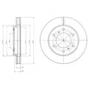 Тормозной диск Delphi BG4257