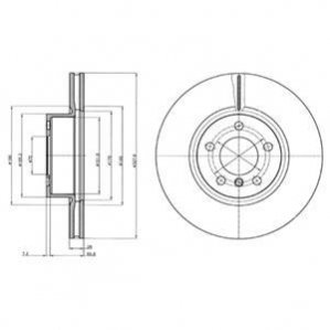 Гальмівний диск Delphi BG9108