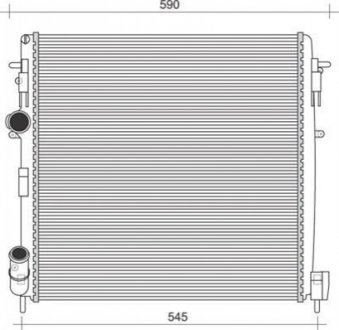 Радиатор. MAGNETI MARELLI 350213995000