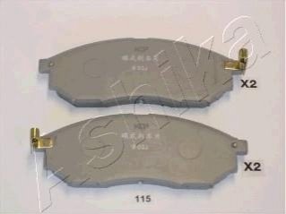 Комплект тормозных колодок, дисковый тормоз ASHIKA 50-01-115 (фото 1)