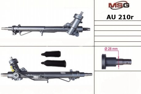 Рулевая рейка с ГУР восстановленная AUDI A4 (8D2, B5) 1994-2000,SKODA SUPERB 2001-2008, MSG AU 210R