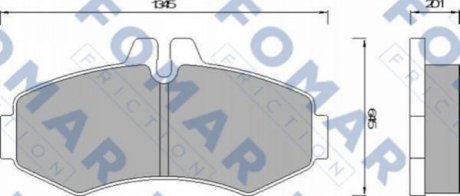 Гальмівні(тормозні) колодки FOMAR FO 678681