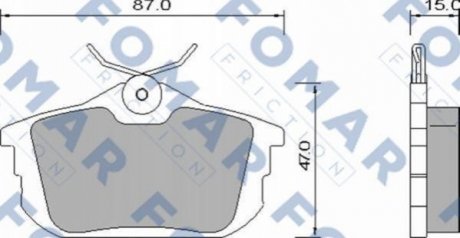 Гальмівні(тормозні) колодки FOMAR FO 647381
