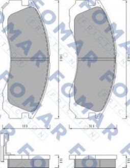 Комплект тормозных колодок FOMAR FO 478081