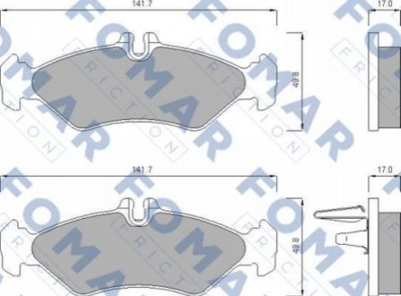 Комплект тормозных колодок FOMAR FO 627481