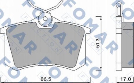 Гальмівні колодки FOMAR FO 448181