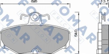 Гальмівні колодки FOMAR FO 468981