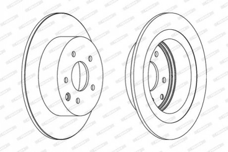 Диск гальмівний FERODO DDF1590C