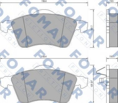 Колодки FOMAR FO 647781 (фото 1)