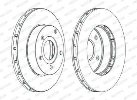 Гальмівний диск FERODO DDF1169C