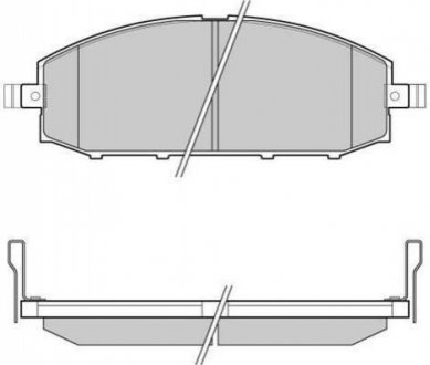 Комплект тормозных колодок дисковый тормоз FREMAX FBP1687 (фото 1)