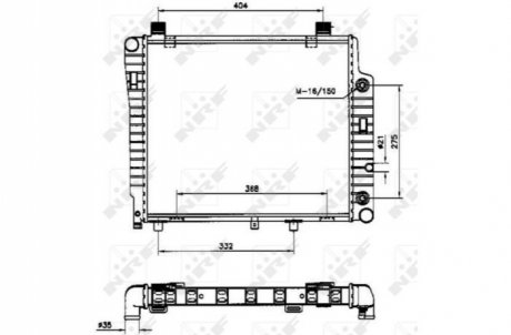 Радіатор охолоджування NRF 50534