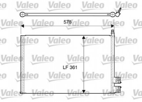 Конденсатор, кондиционер Valeo 814083 (фото 1)