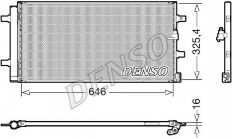 Радіатор кондиціонера DENSO DCN02041