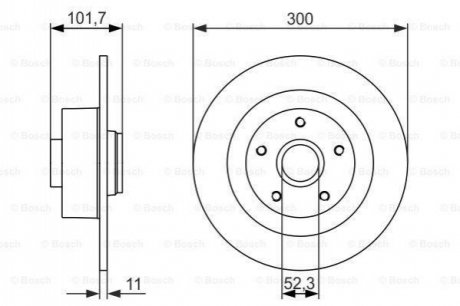 Диск гальмівний BOSCH 0 986 479 573 (фото 1)