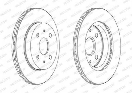 Гальмвний диск FERODO DDF1774C