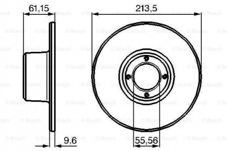 Тормозной диск BOSCH 0 986 478 811