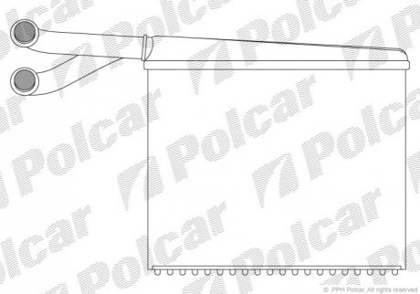 Радіатор пічки Polcar 5062N8-2