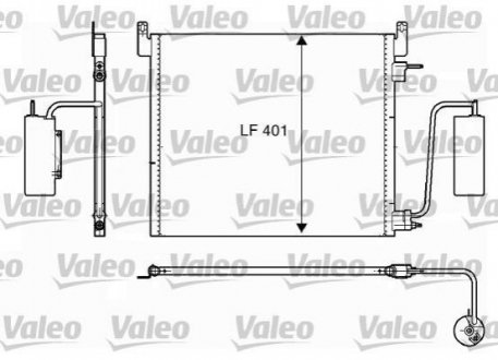 Конденсатор, кондиционер Valeo 817853