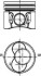 Поршень в комплекті на 1 циліндр, STD KOLBENSCHMIDT 40422600 (фото 1)